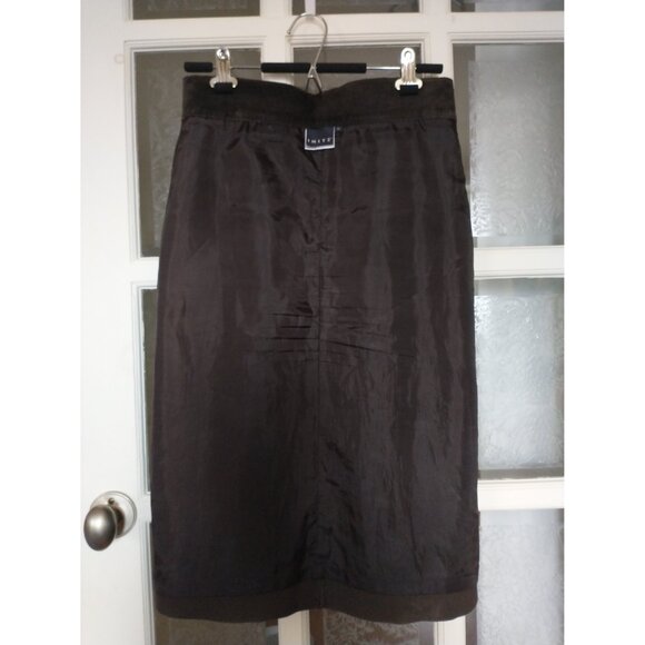 100% genuine brown suede skirt 38 with lining,  14,5" waist - Picture 8 of 14